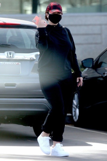 Gina Carano pictured with her car