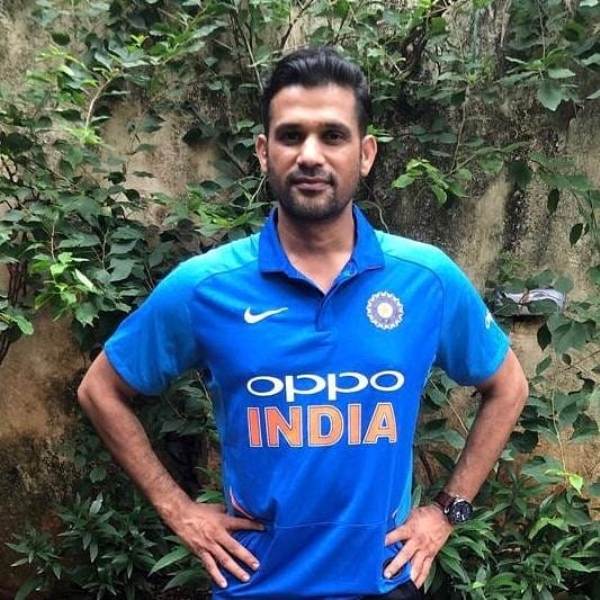 Soham Shah in Indian cricket shirt