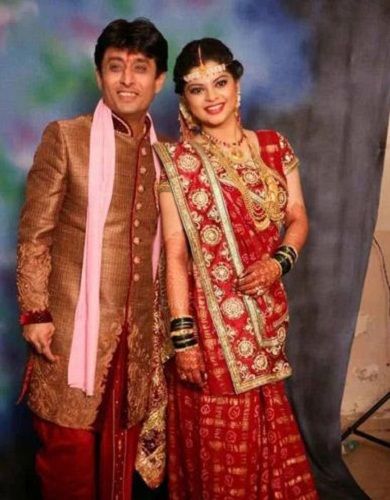 Sneha Wagh with her second husband Anurag Solanki