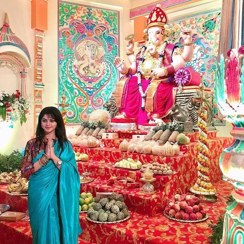 Sneha Wagh at Ganesh Chaturthi Celebration