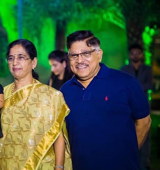 Sneha Reddy's father-in-law and mother-in-law