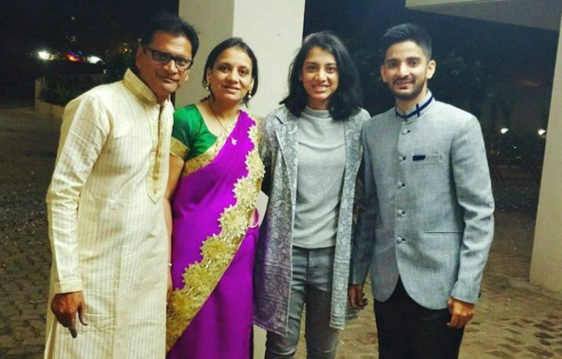 Smriti Mandhana and her family