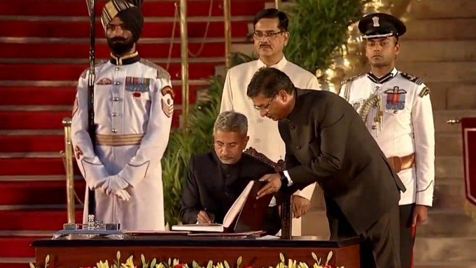 Subrahmanyam Jaishankar after being sworn in as foreign minister