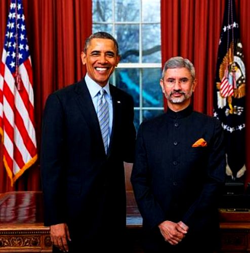 Subrahmanyam Jaishankar and Barack Obama