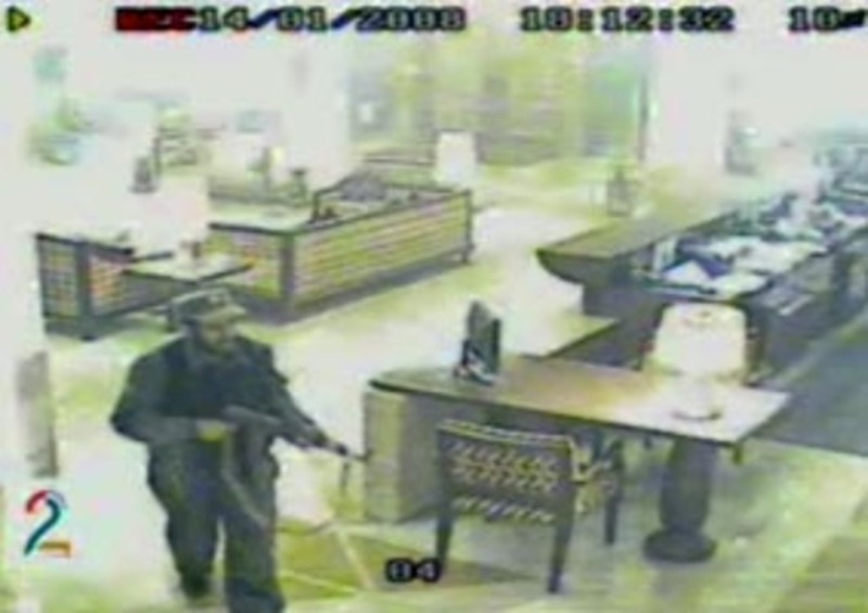 CCTV footage of the Serena Hotel attack on 14 January 2008