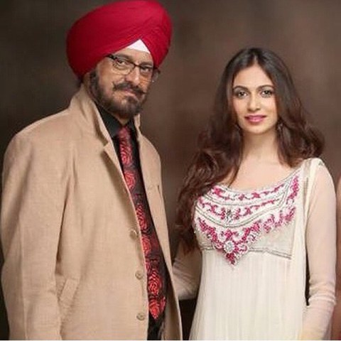 Simran Kaur Mundi with her father