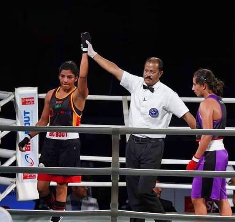 Simranjit Kaur in boxing