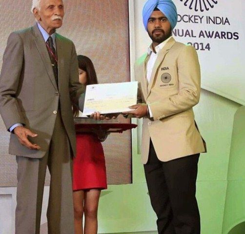 Simranjeet Singh wins Hockey India of the Year award