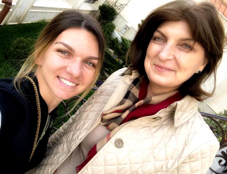 Simone Halep and her mother Tania Halep