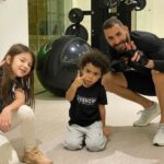 Karim Benzema and his children