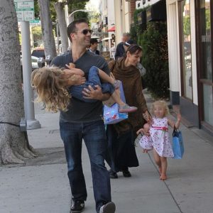 Max Kellerman with his wife and daughter