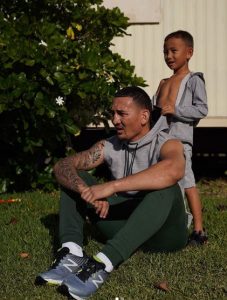 Max Holloway and his son