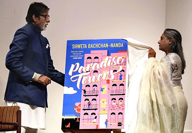 Amitabh Bachchan and Jaya Bachchan unveil Shweta Bachchan Nanda's book - Tower of Paradise