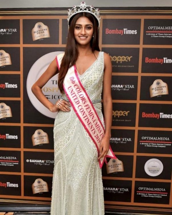 Shreya as Femina Miss India United Continents 2019