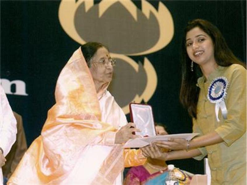 Shreya Ghoshal receives national award