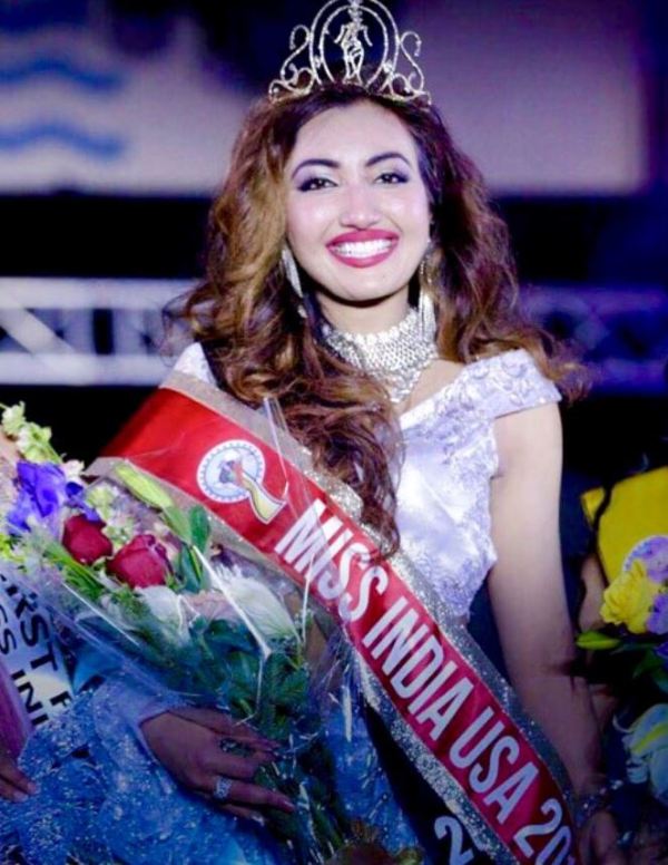 Shree Saini when she won Miss India USA 2017