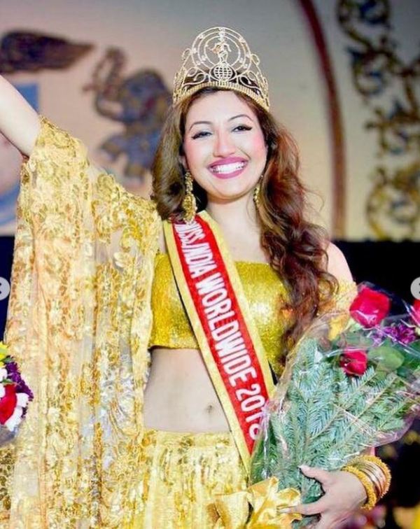 Shree Saini after winning Miss World India 2018