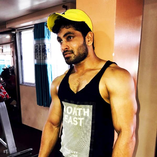 Shiv Thakare at the gym