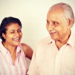 Jaya Bhattacharya and her 90-year-old father
