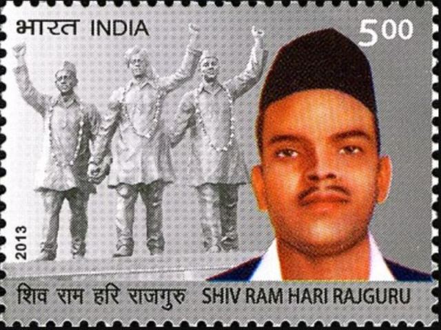 Rajguru on India 2013 stamp