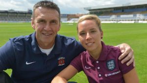 Jordan Nobbs and her father