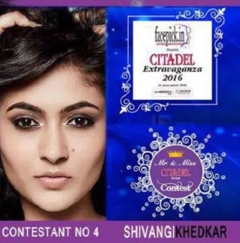 Shivangi Khedkar as Mr. and Miss Citadel Pune contestant