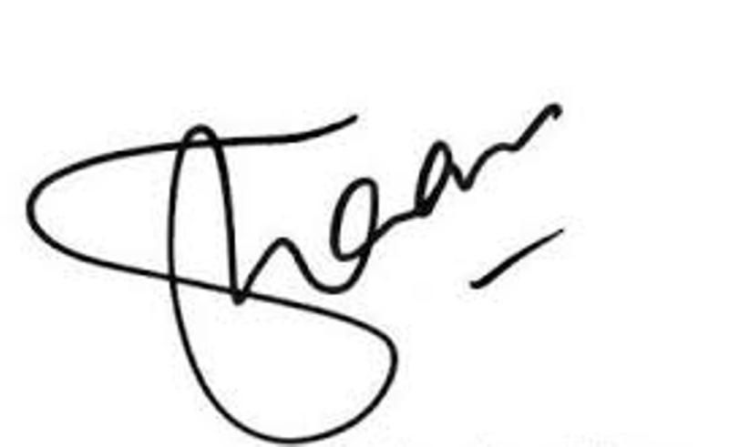 Sean's signature