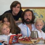 Andrea Pirlo and his children