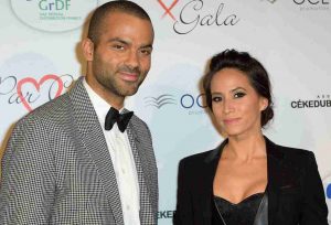 Tony Parker and his wife Axel Francine