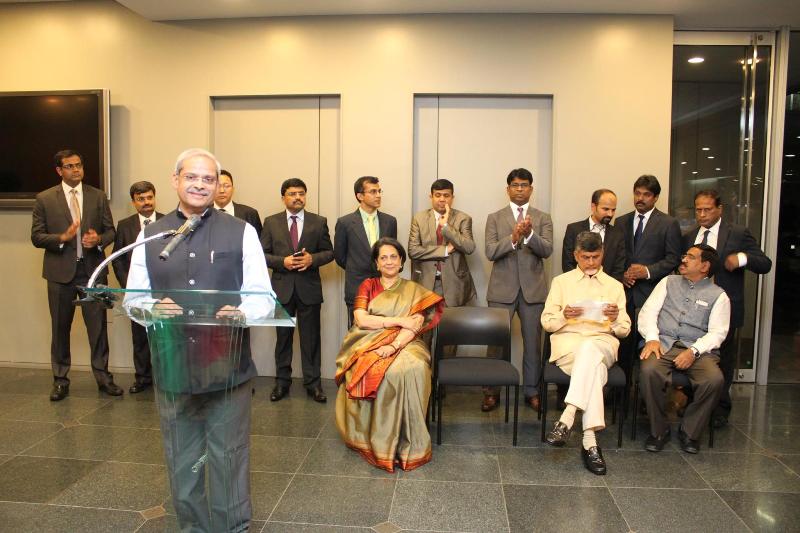Parakala Prabhakar addresses Indian community at Indian Embassy