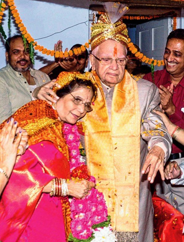 Wedding photo of NDTiwari and Ujjwala Tiwari