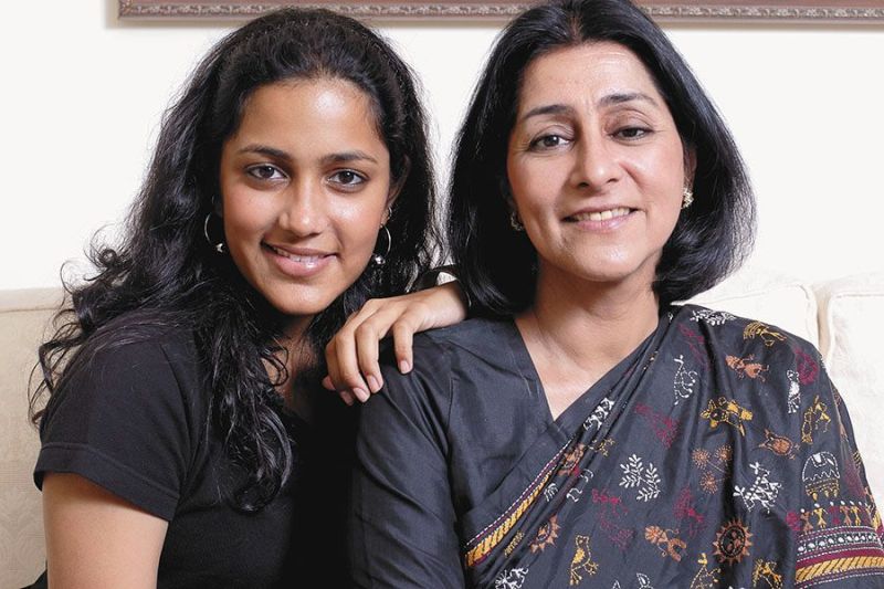 Naina Lal Kidwai and her daughter Kemaya