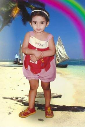 Naina Ganguly as a child