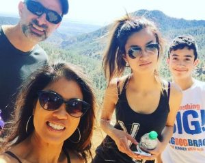 Michelle Malkin with her husband and children