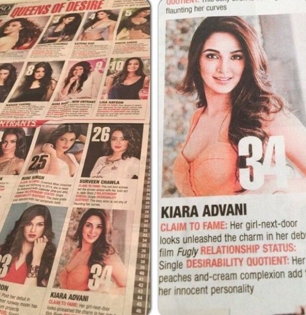 Kiara Advani Voted Most Desirable Woman of the Year
