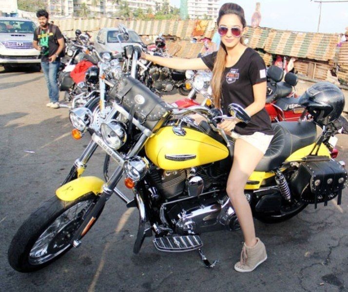 Kiara Advani poses with a bike
