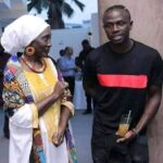 Sadio Mane and his mother