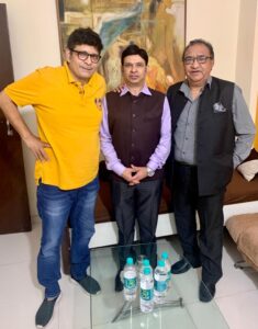 Shantanu with producer Rajeev Chaudhari and director Ashok Tyagi