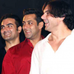 Sohail Khan with Salman and Arbaaz Khan