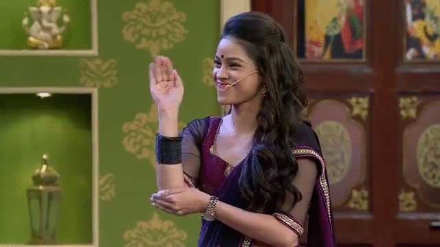 Sumona Chakravarti in the Kapil Sharma show