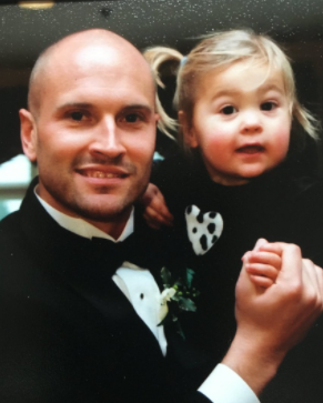 Rex Chapman and his daughter 