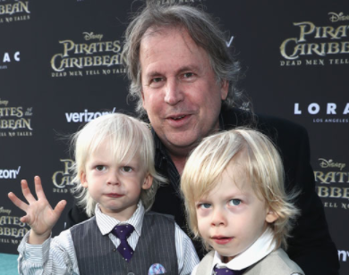 Terry Rossio and his children 
