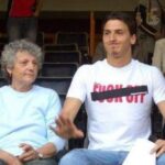 Zlatan Ibrahimovic with his mother