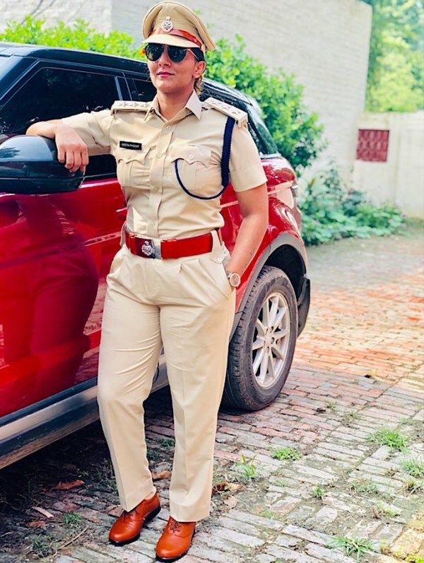 Geeta Phogat in police uniform