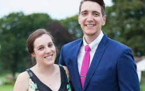 Katie Hampage and her husband Oliver Phelps 