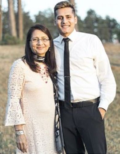 Dhaval Panchal and his mother