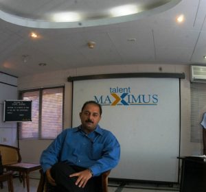 Arvind Swami at his company Talent Maximus