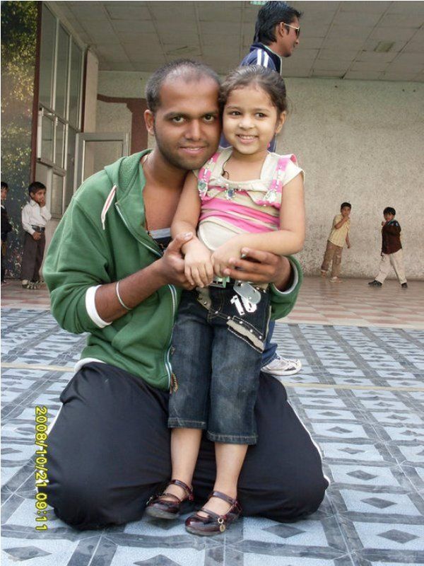 Abhijeet Shinde and his daughter