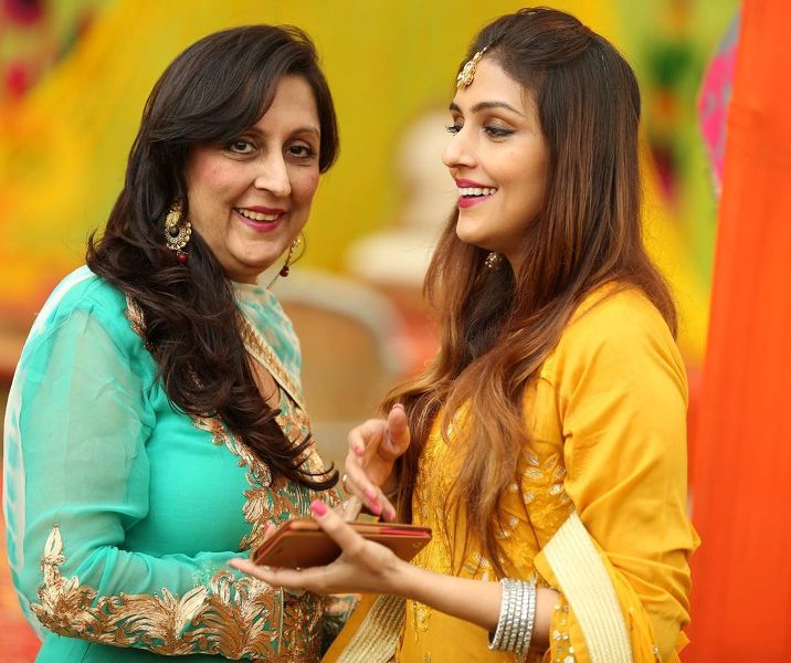 Arti Chabria and her mother