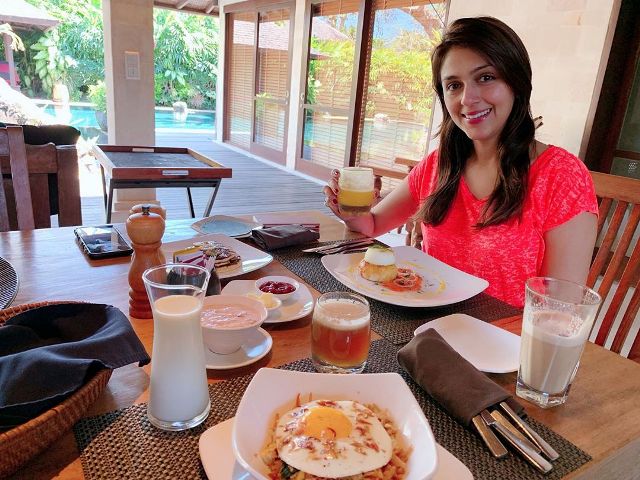Aarti Chabria eating